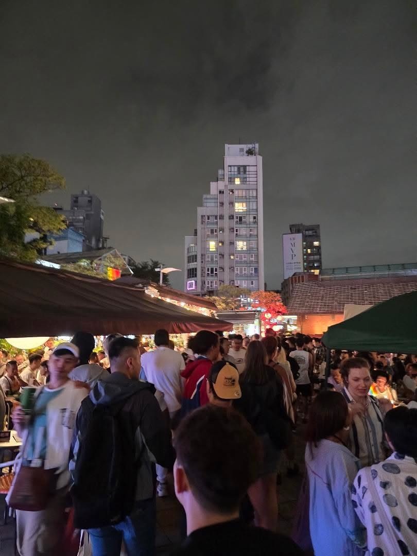 Pride Week crowd around the Red House LGBTQ+ bar area