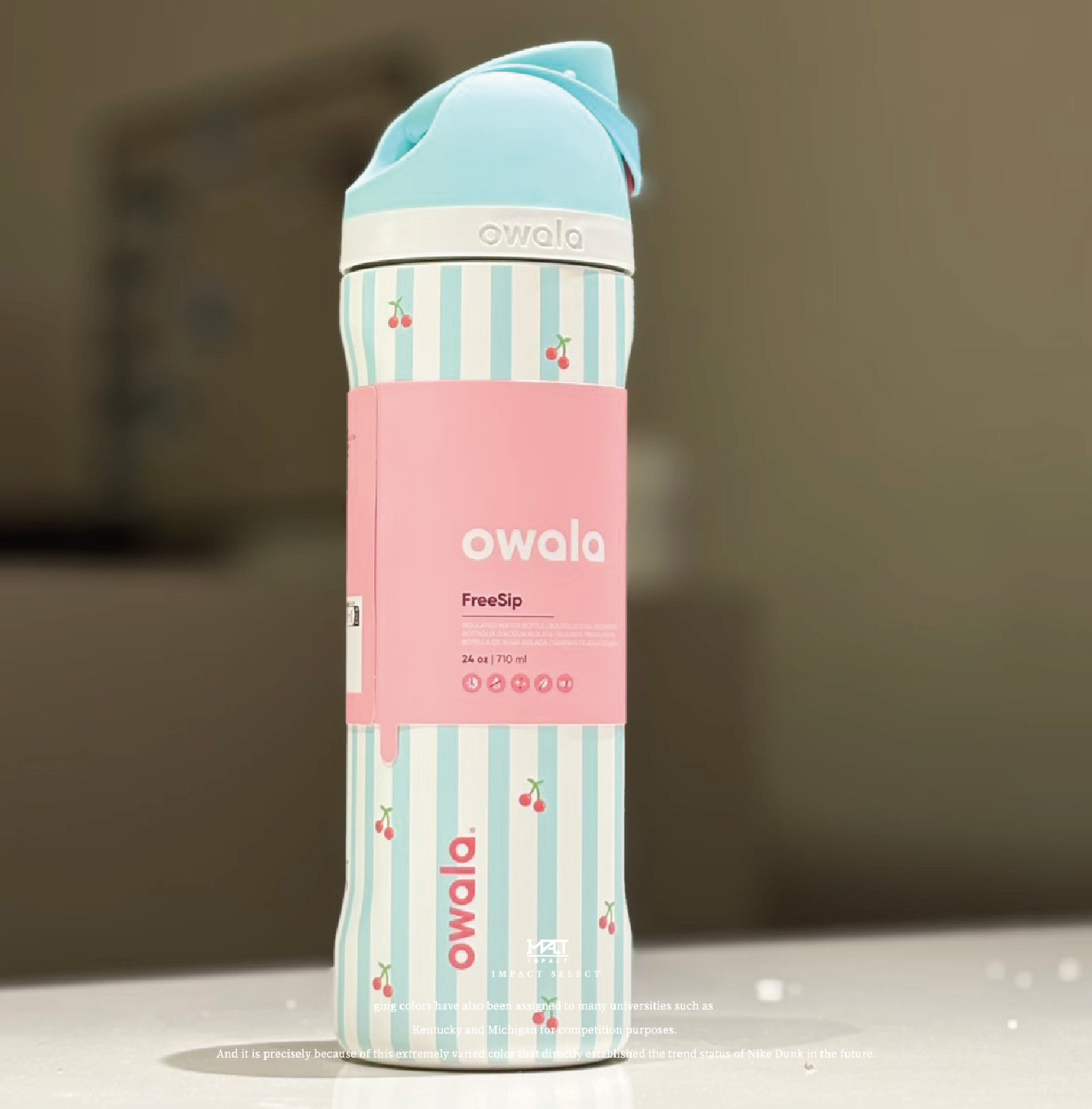 Owala 北美限定色 薄荷櫻桃 保溫瓶24oz