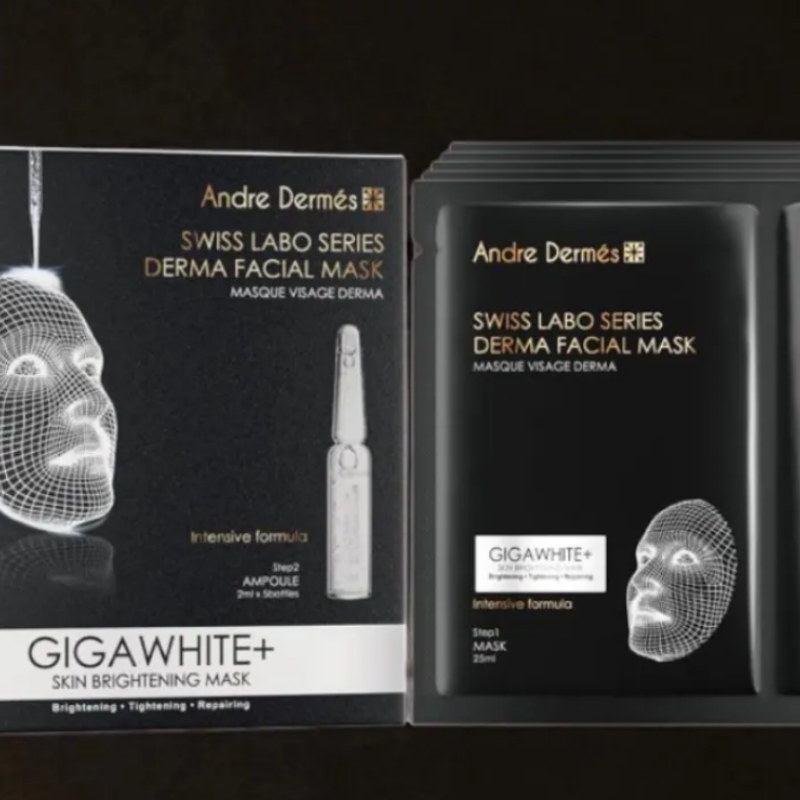 HOT-CCG0926-605 ANDREDERMESGIGAWHITE極白光淡斑安瓶面膜1盒5片 (C405)