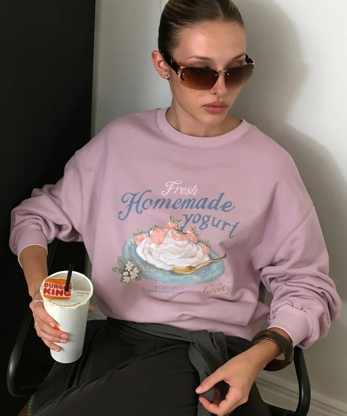 BITTER CELLS Vintage Greek Sweat Shirt