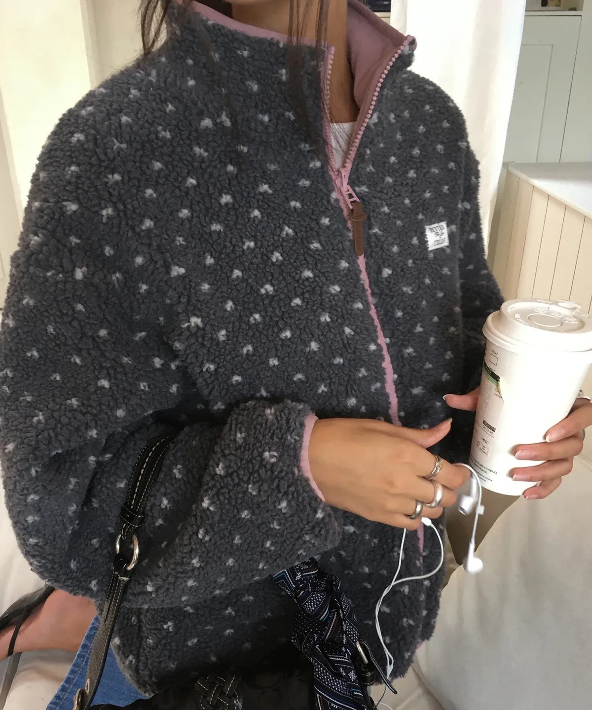 BITTER CELLS Reversible Mellow Fleece Jacket