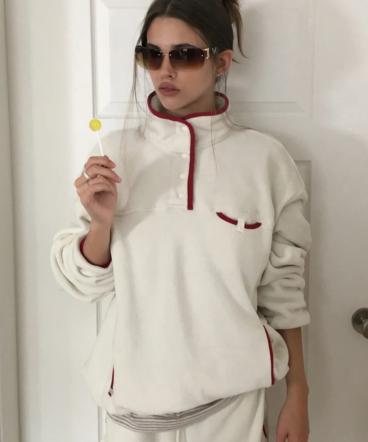 BITTER CELLS Wintry Fleece Snap Anorak