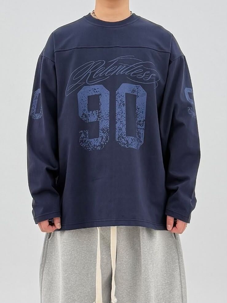 OverSize數字長袖衫 COVILL-296T