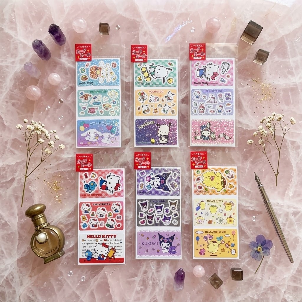 JP Sanrio 閃閃卡貼 3張 4550 TK260925