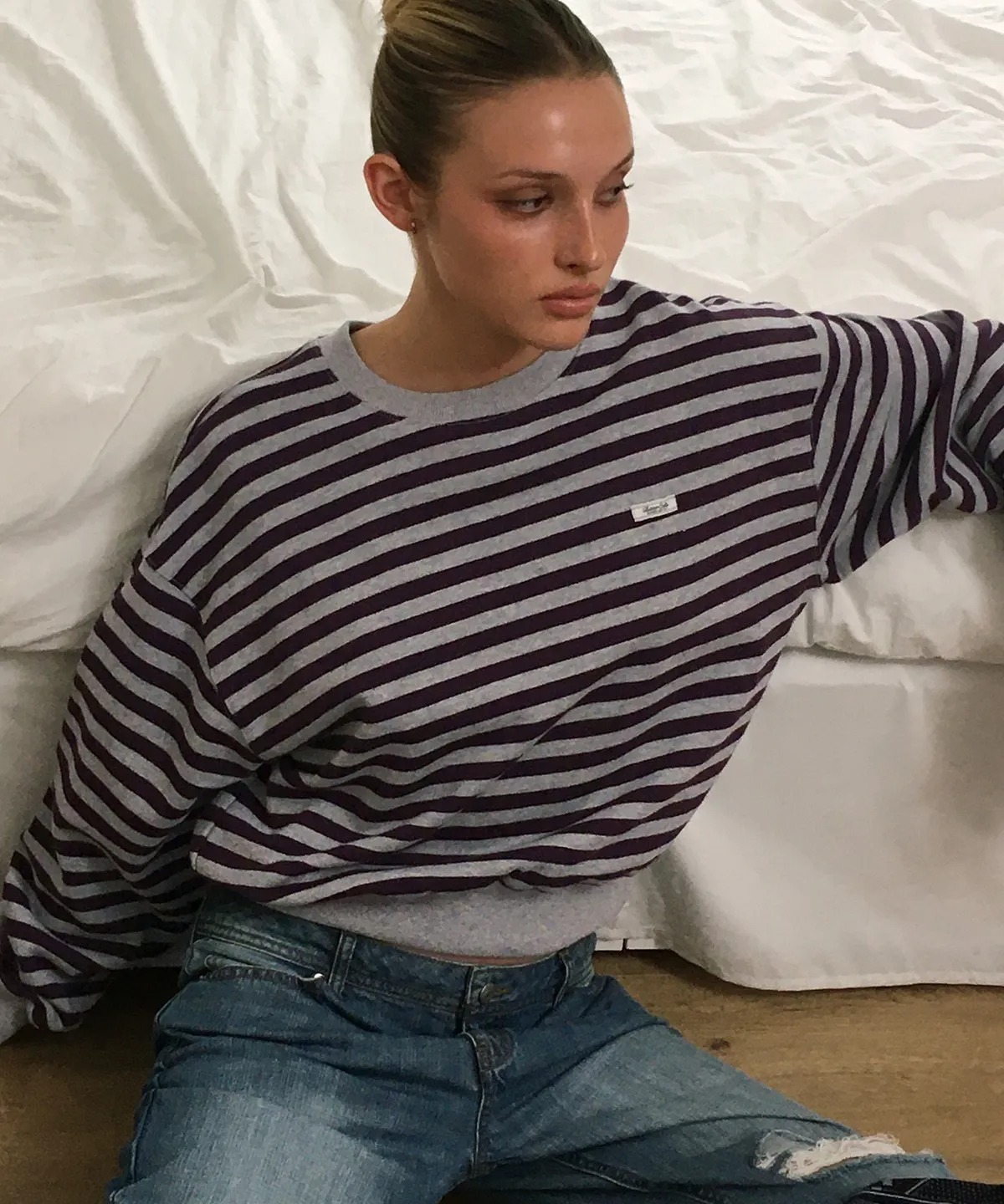 BITTER CELLS Essential Stripe Sweat Shirt