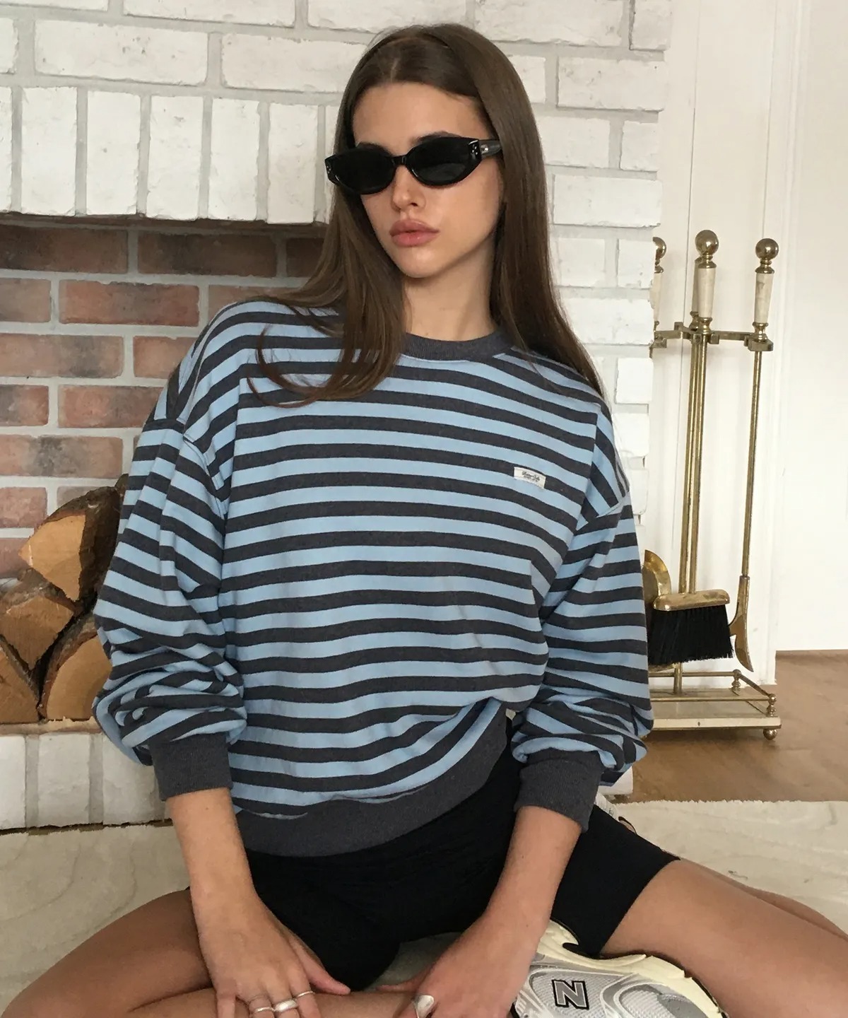 BITTER CELLS Essential Stripe Sweat Shirt