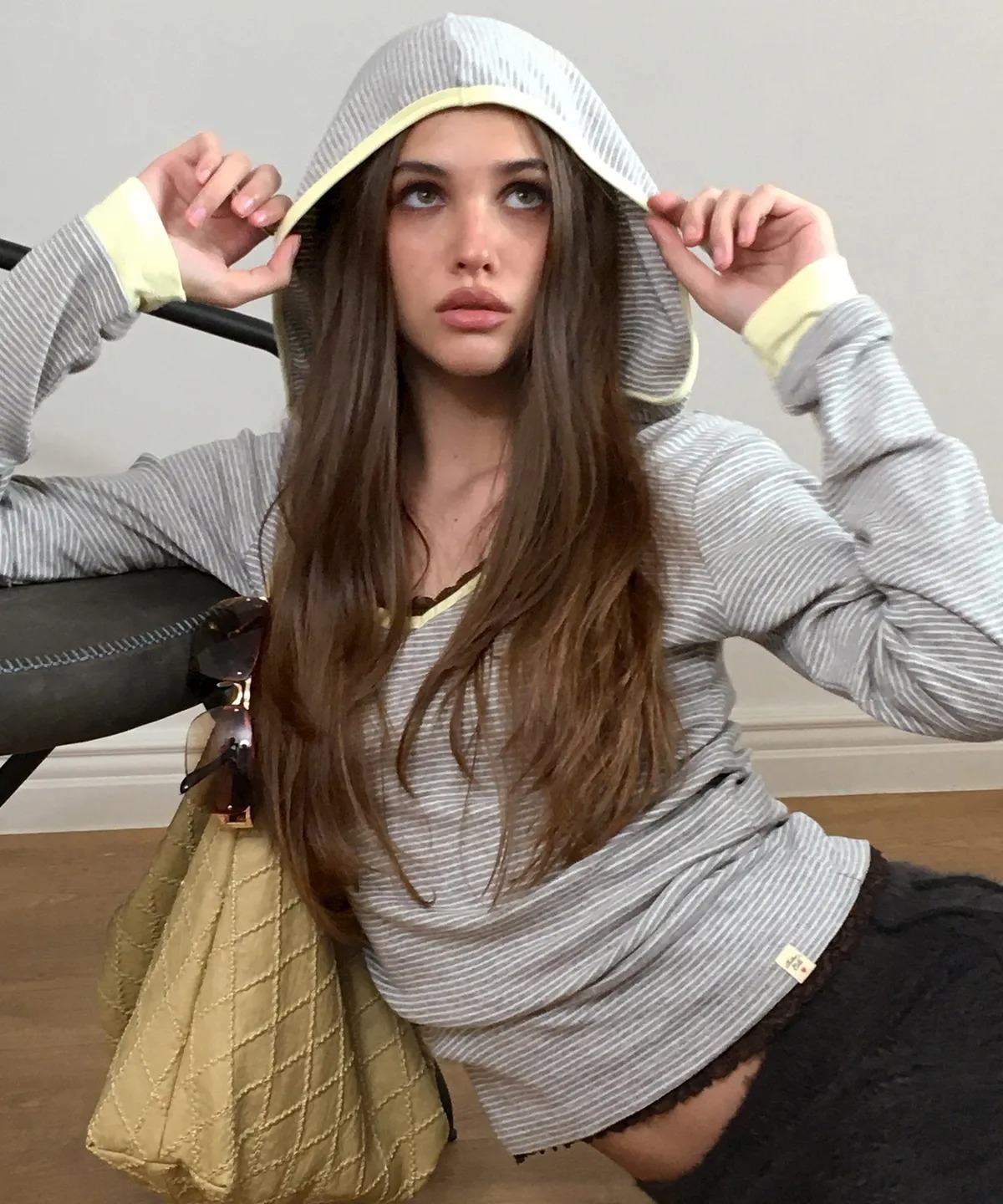 BITTER CELLS NANA ST Layered Hoodie