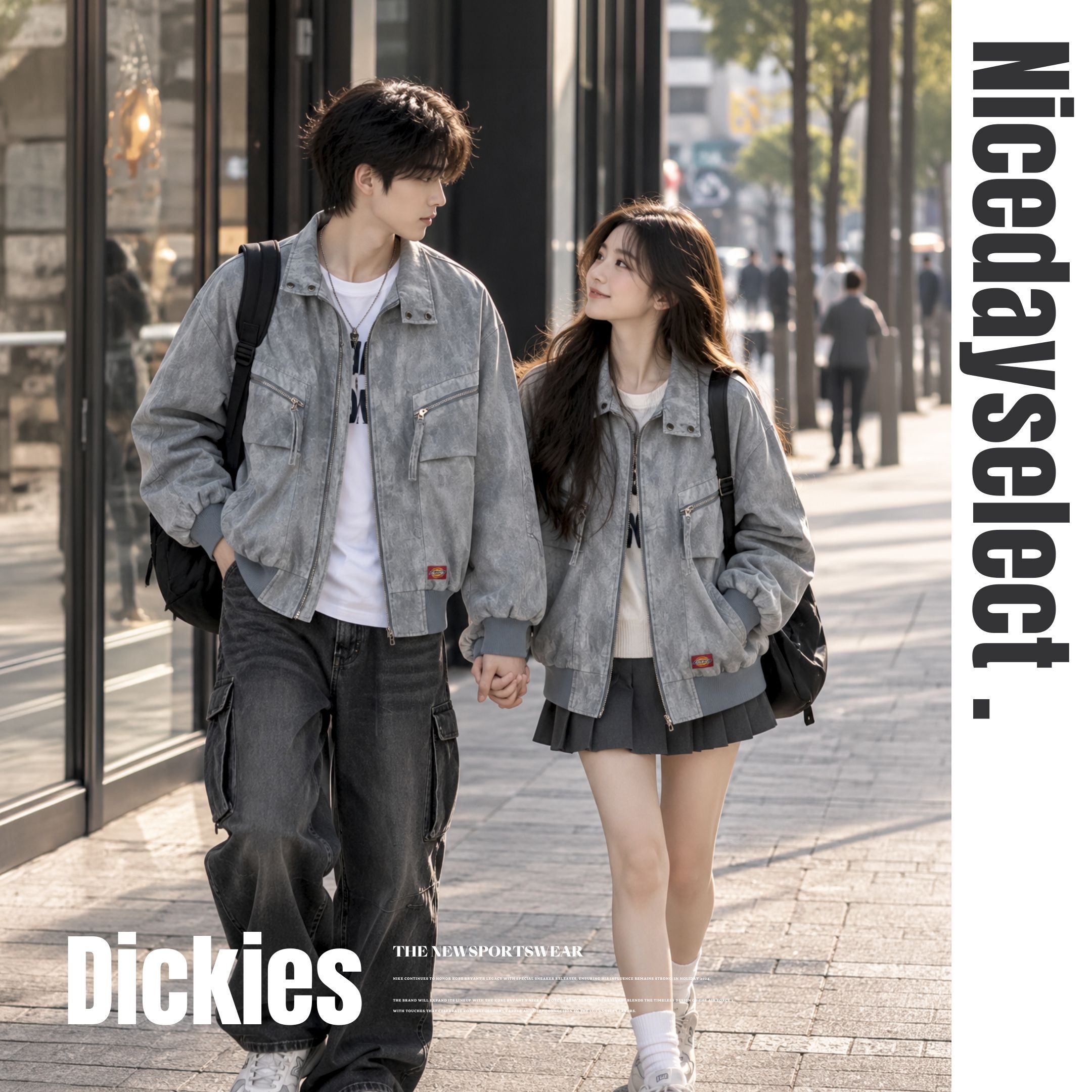 NICEDAY 服飾 代購 Dickies 水洗 外套 丹寧 牛仔 黑 灰藍 深藍 復古 外套 秋冬 DKU261NWJ025-DK