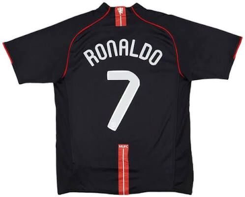 2007 Manchester United Retro Away Shirt with Nameset
