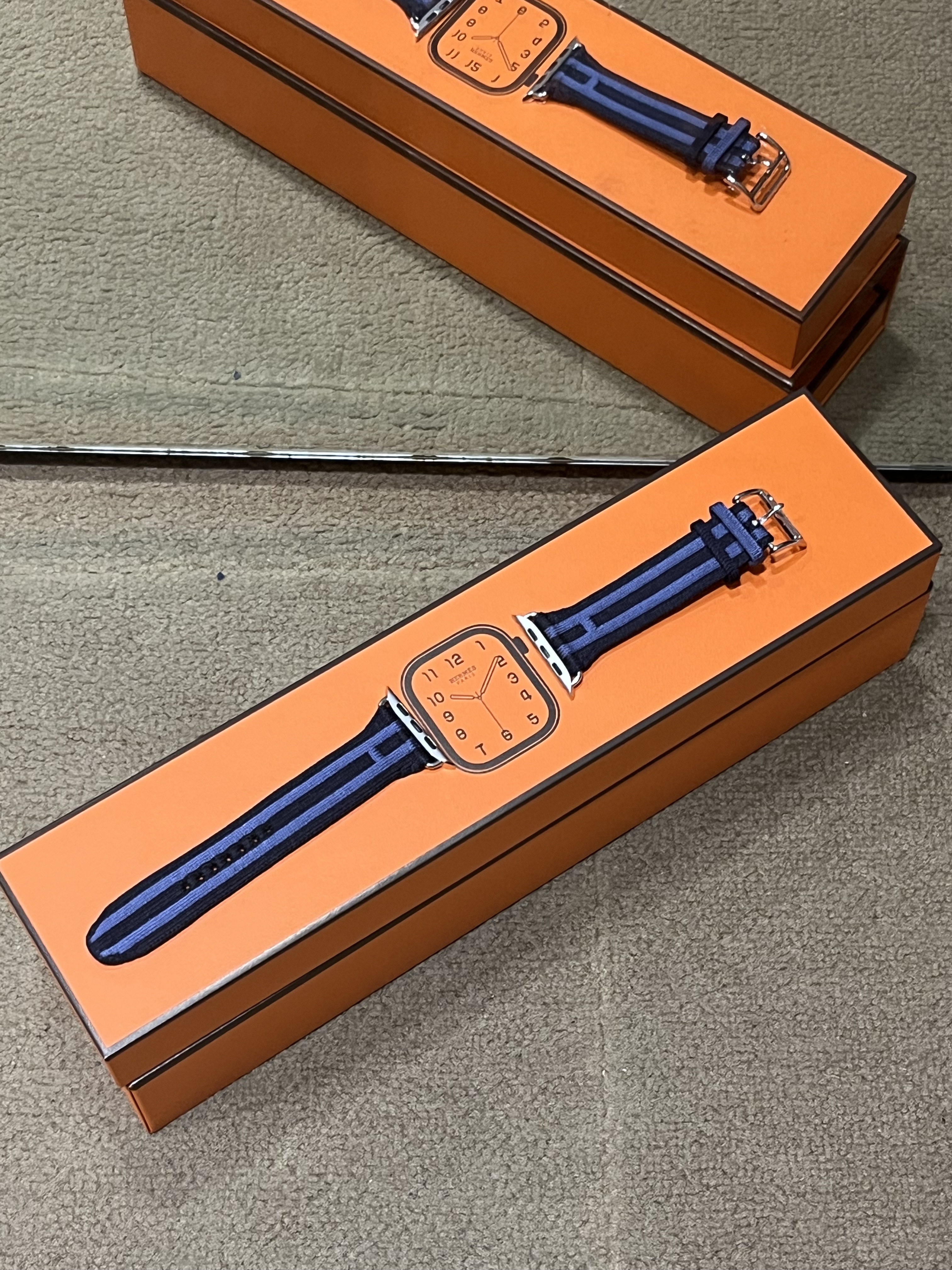 Apple Watch S12 46mm Bleu Nuit / Bleu Brighton