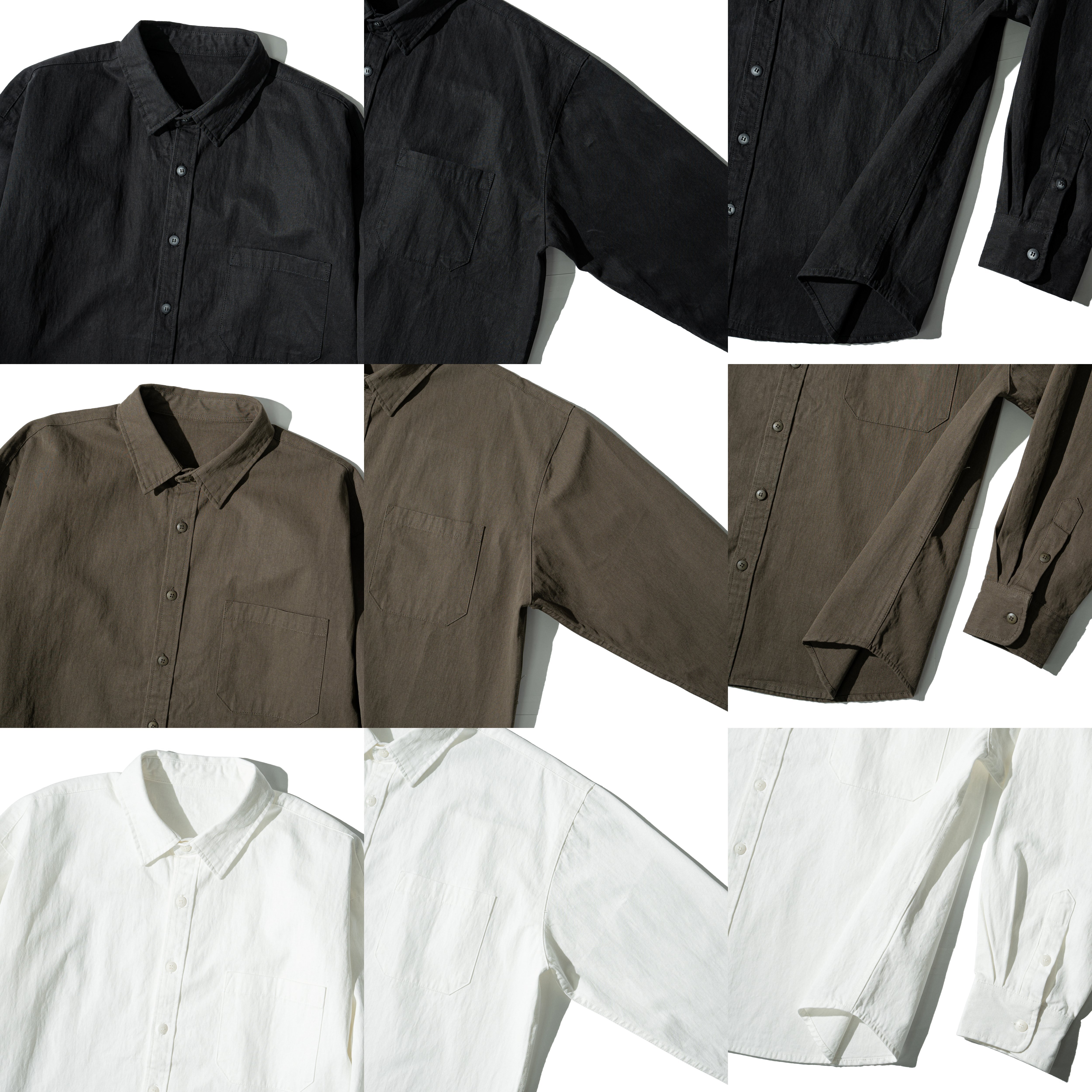 Lyocell Easy LS Shirts 天絲棉 透氣 素面 長袖襯衫 [O-6222]