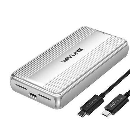 Wavlink WL-ST406C 40Gbps USB4 PCIe NVMe 鋁合金散熱 SSD 固態硬碟外接盒