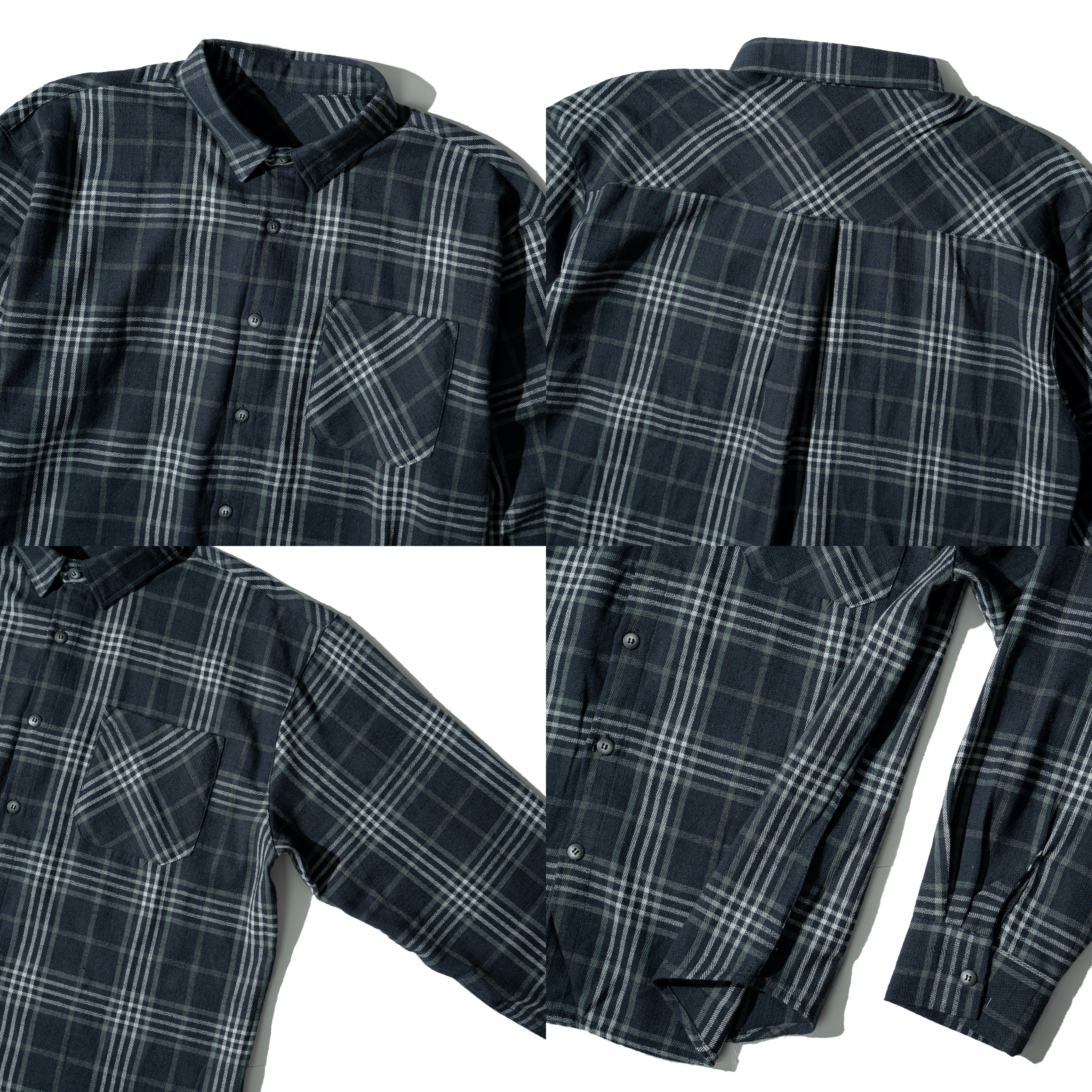 Plaid Easy LS Shirts 格紋布料 長袖襯衫 [O-6218]