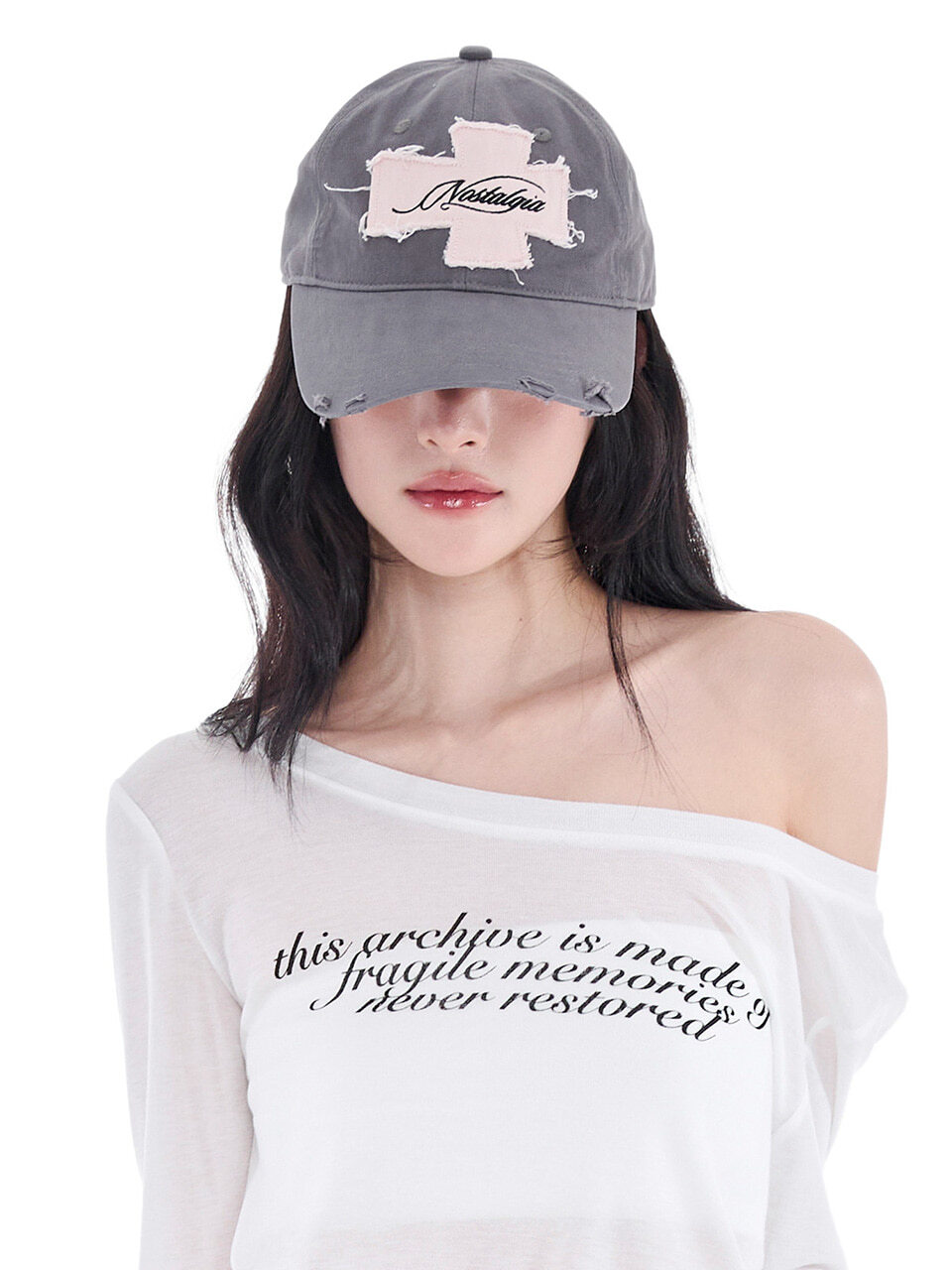 <完全長在我的審美💙> ALKA ALKI Distressed Patch Ball Cap 十字架拼布破壞棒老帽 帽子 棒球帽 刷舊 三色