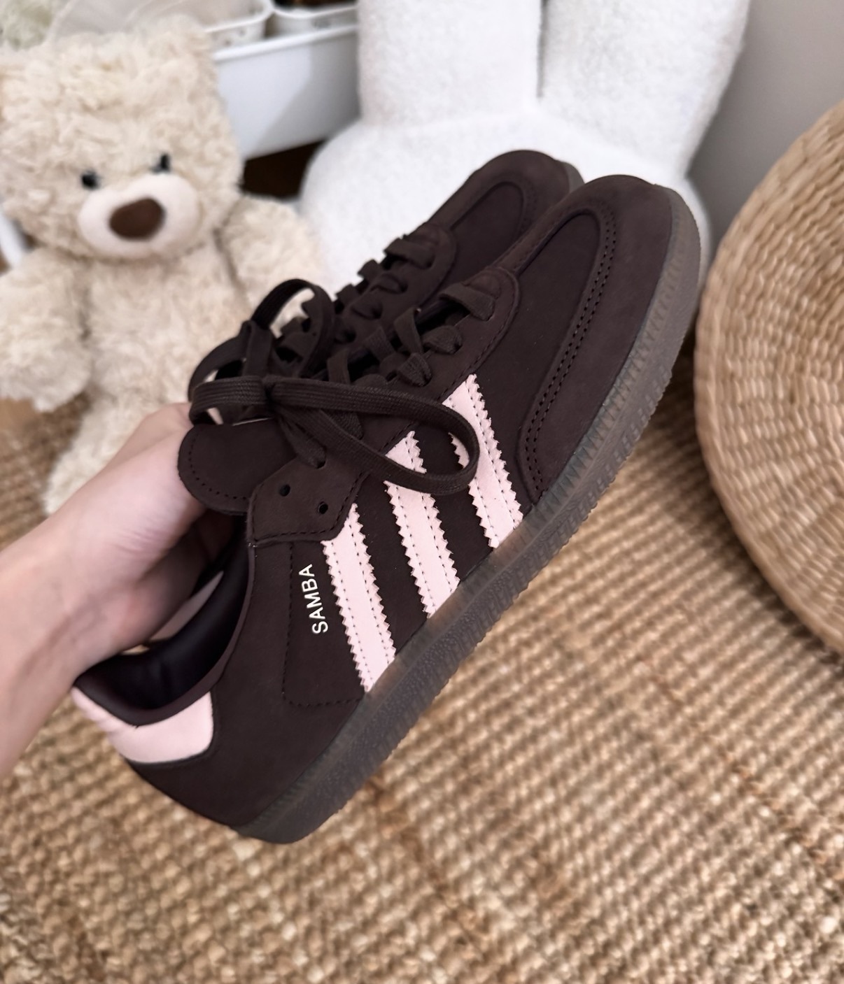 <草莓可麗露🍫🍓> adidas originals SAMBA OG 麂皮粉棕 宋雨琦同款