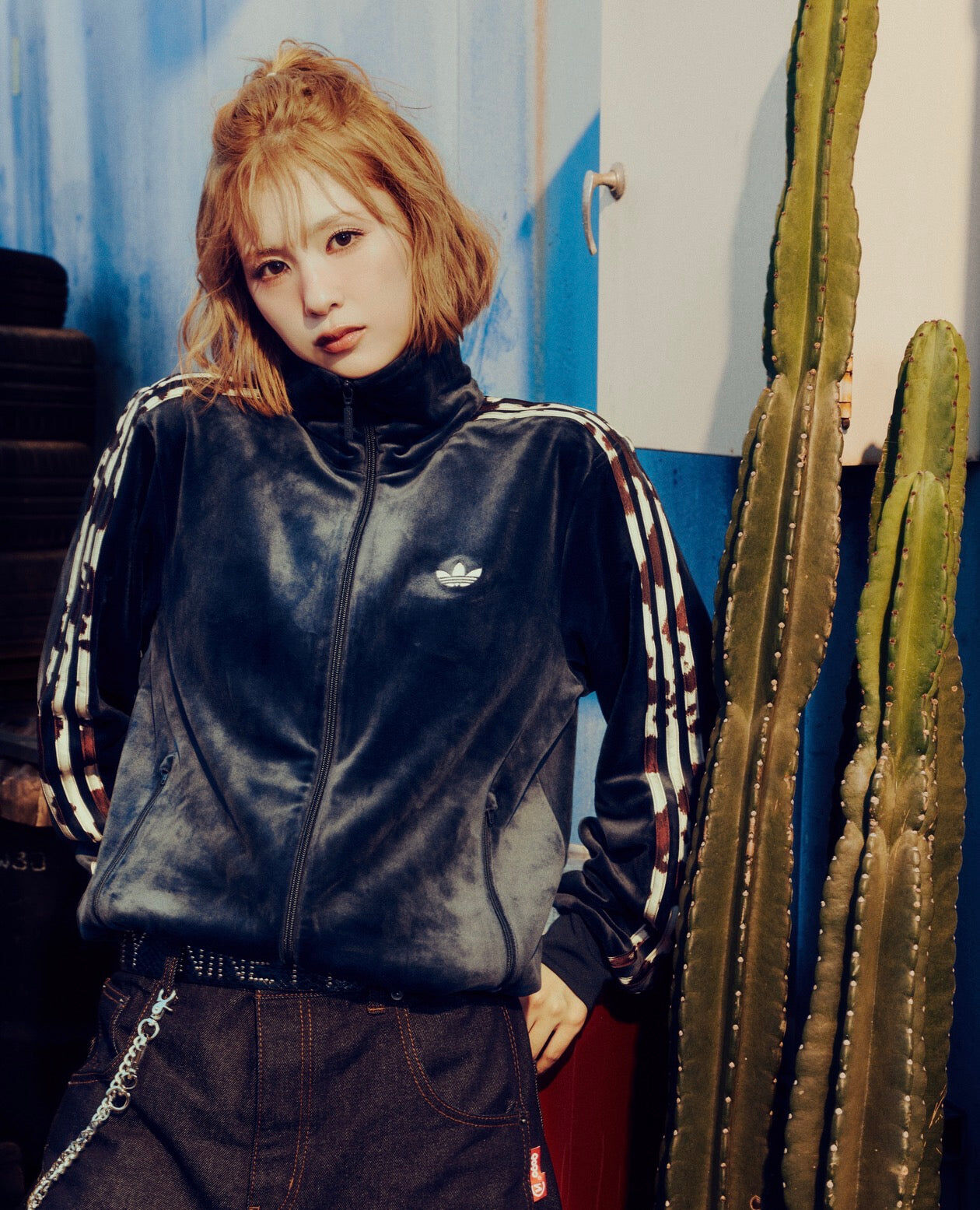 預購┃adidas x 9090 Classic Track Top Yutori 天鵝絨 乳牛 深藍色 外套