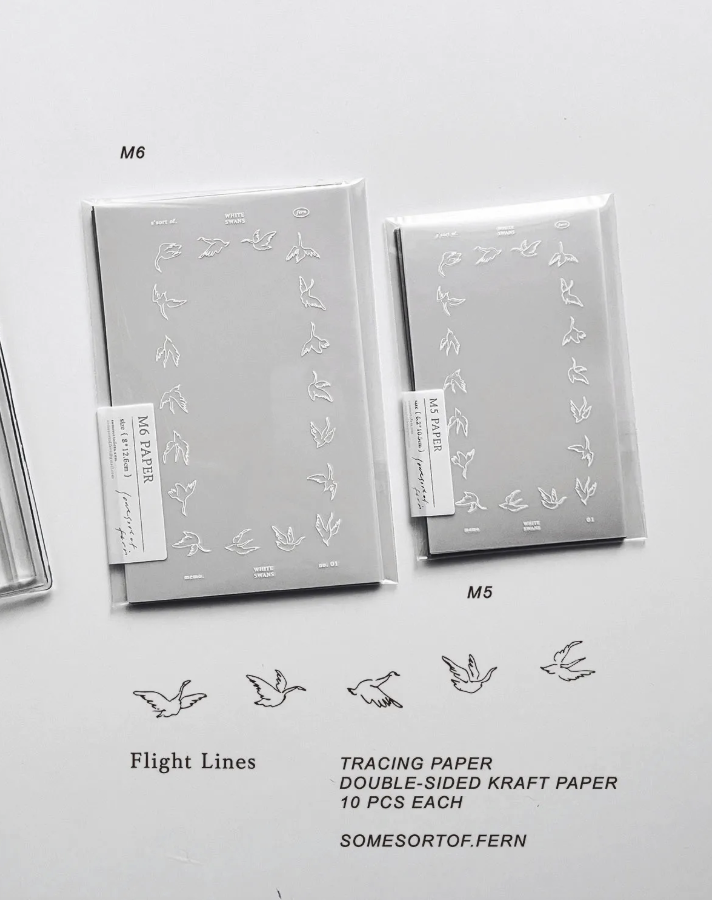 羊君｜飛行線 - 𝐅𝐥𝐢𝐠𝐡𝐭 𝐋𝐢𝐧𝐞𝐬 - 活頁便條紙 (M5,M6)