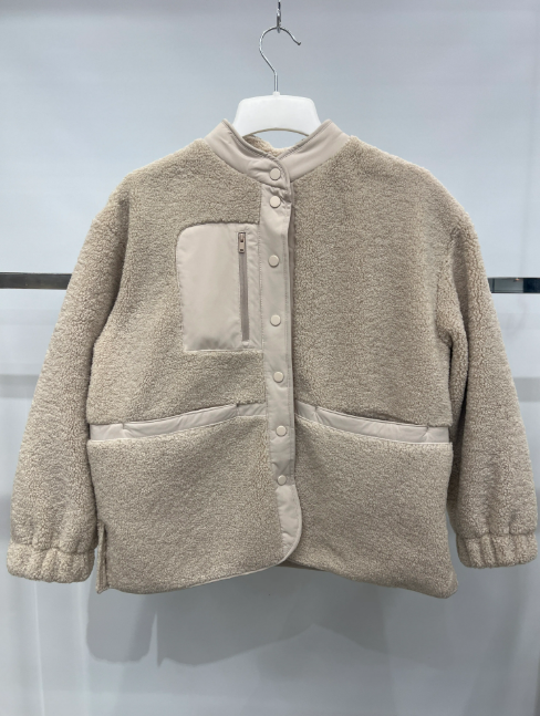WG06 韓國羊羔毛鵝絨外套 -杏色 BEIGE (FREE SIZE) (BM2222)