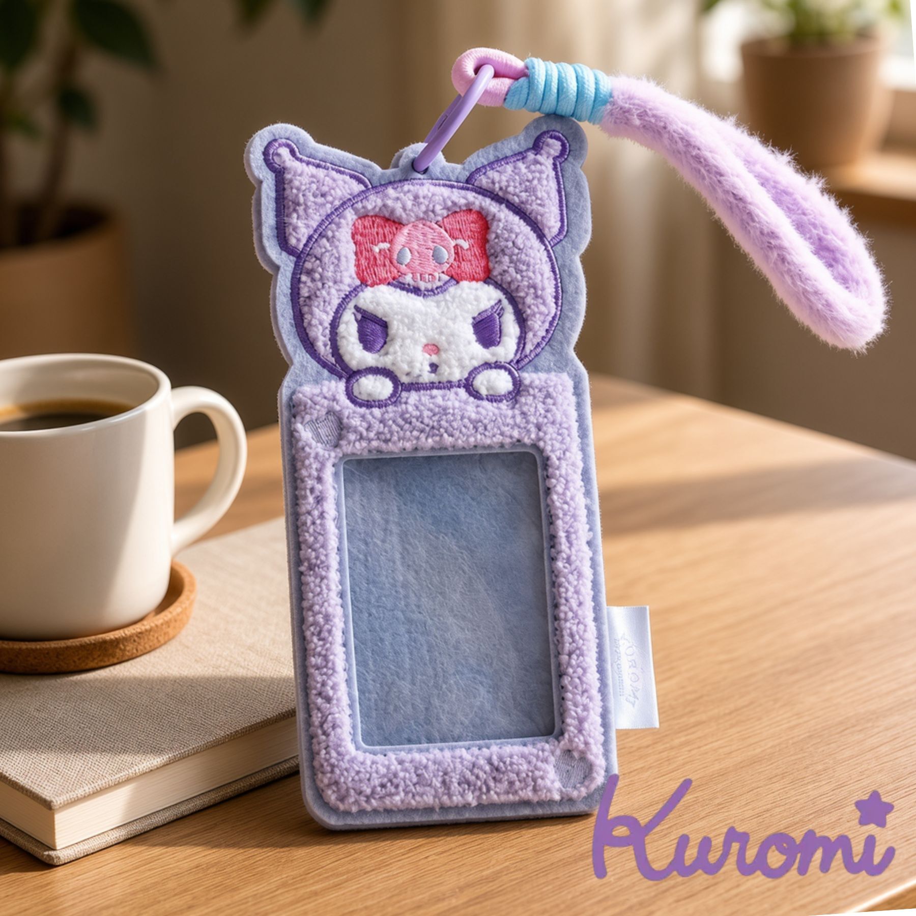 佻皮魔女 Sanrio| 毛絨刺繡卡套