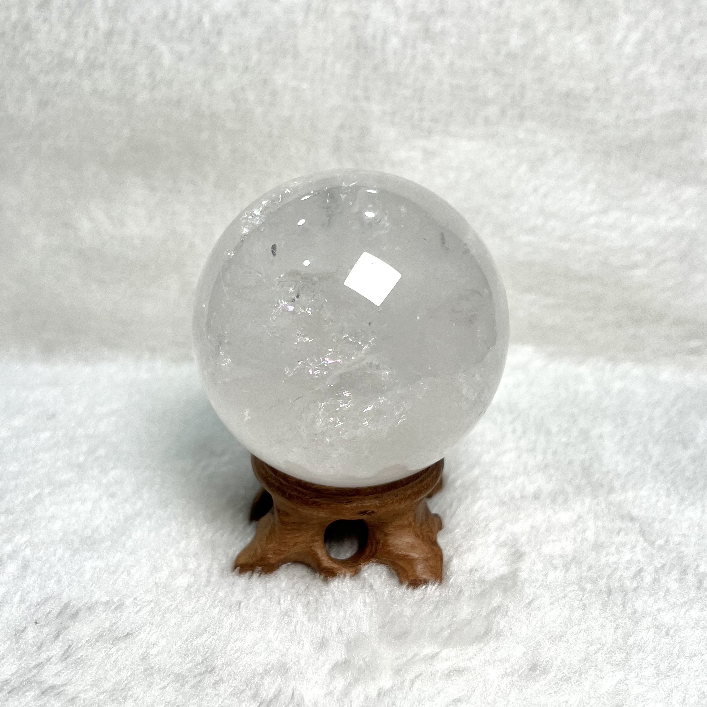 白水晶球 6.6cm #A776