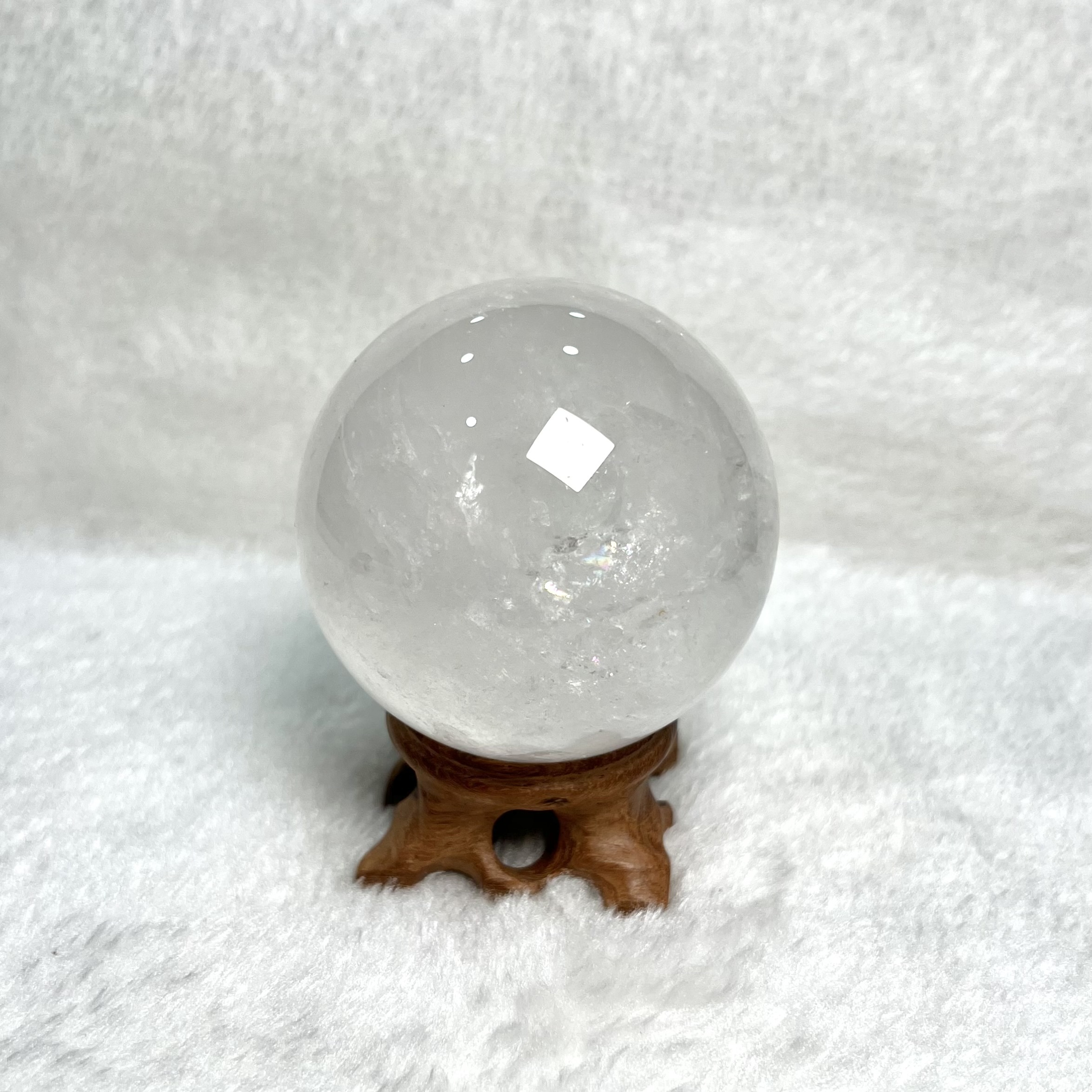 白水晶球 6.6cm #A776