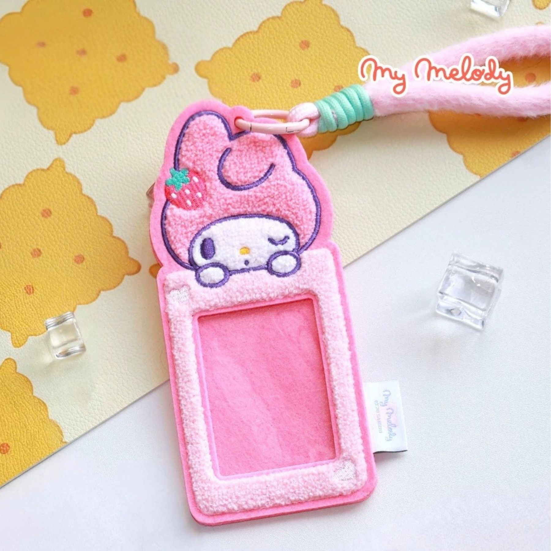 MY MELODY Sanrio| 毛絨刺繡卡套