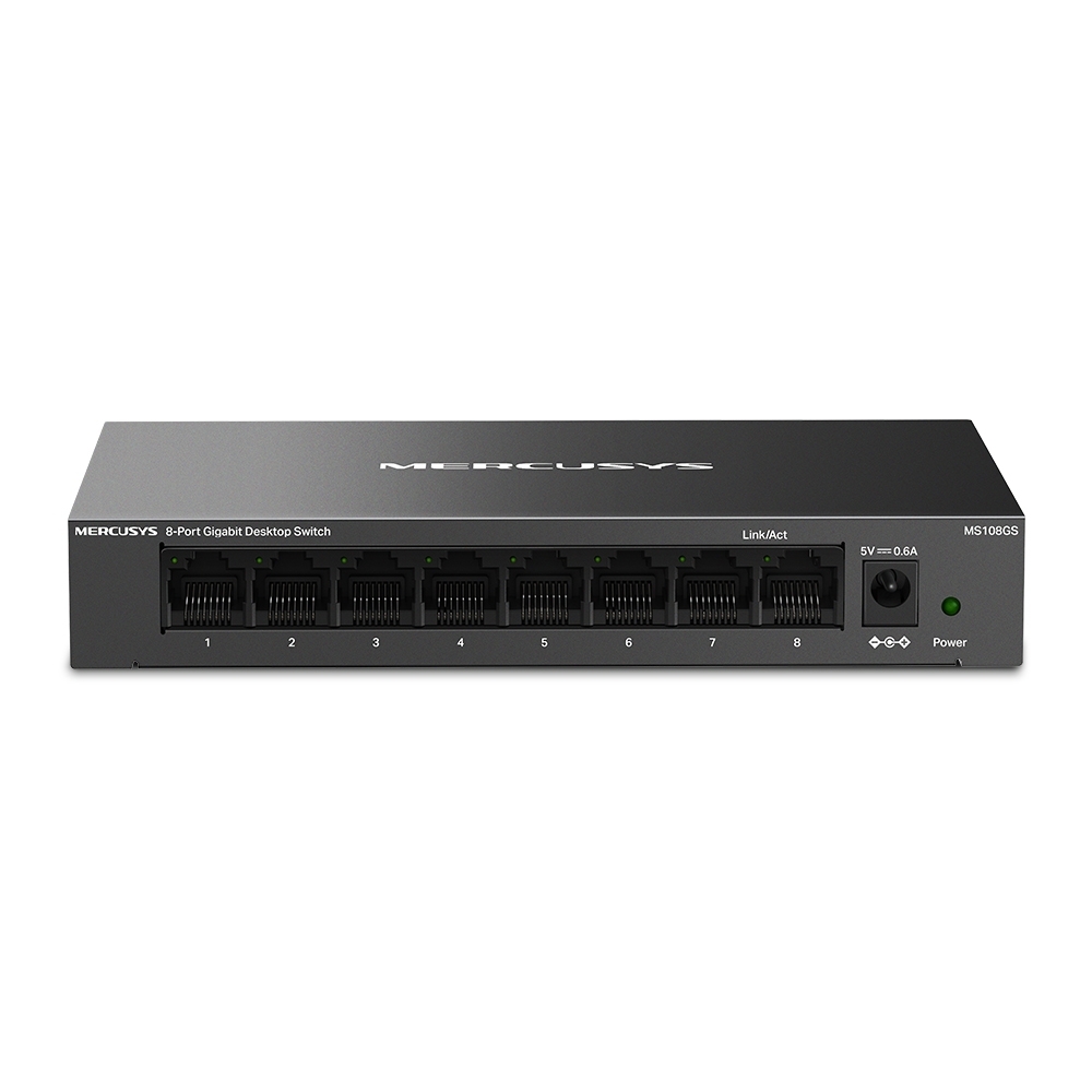 Mercusys MS108GS 8埠 Gigabit 桌面/壁掛式交換器