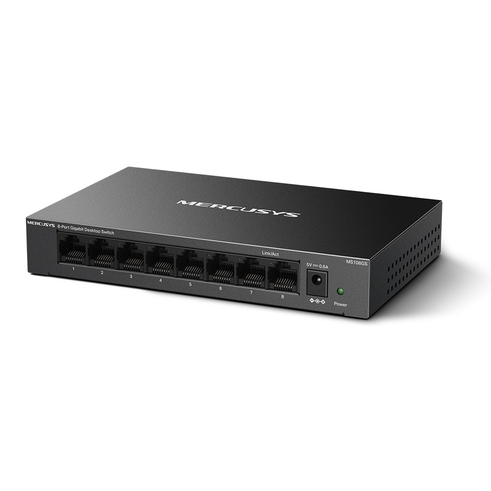 Mercusys MS108GS 8埠 Gigabit 桌面/壁掛式交換器