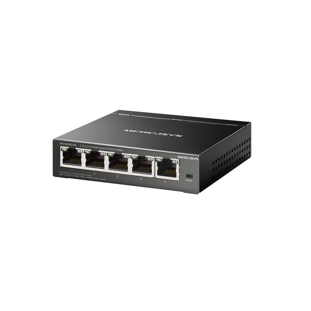 Mercusys MS105GS-M2 6埠 2.5G 桌上型交換器 (含 1埠 10G SFP+)