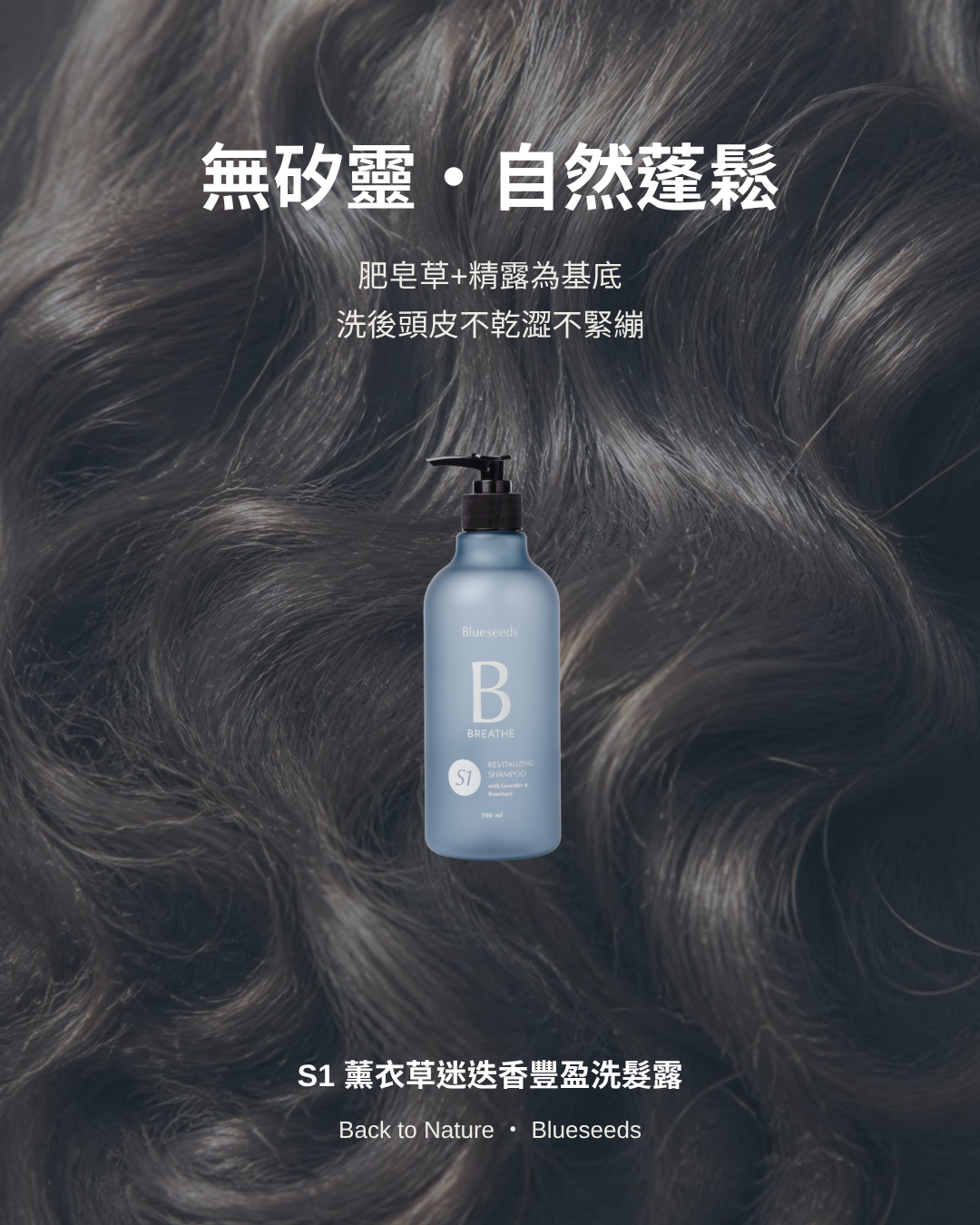 肥皂草洗沐好處：無矽靈・自然蓬鬆