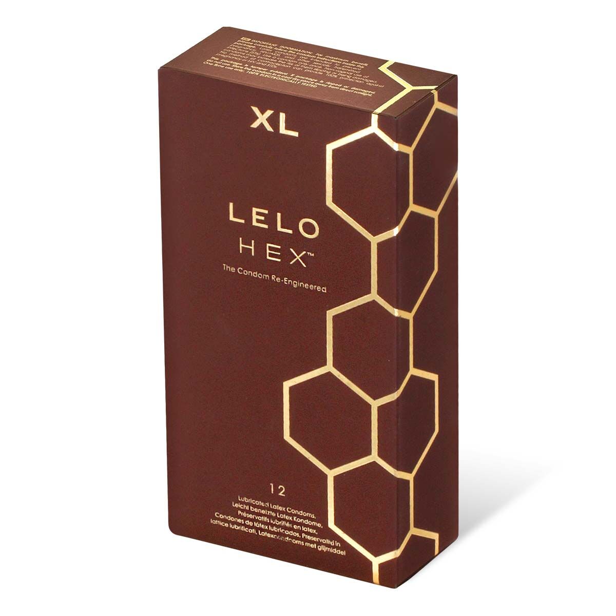 LELO HEX Respect XL 加大 58mm 貼身防滑 乳膠安全套 12片裝
