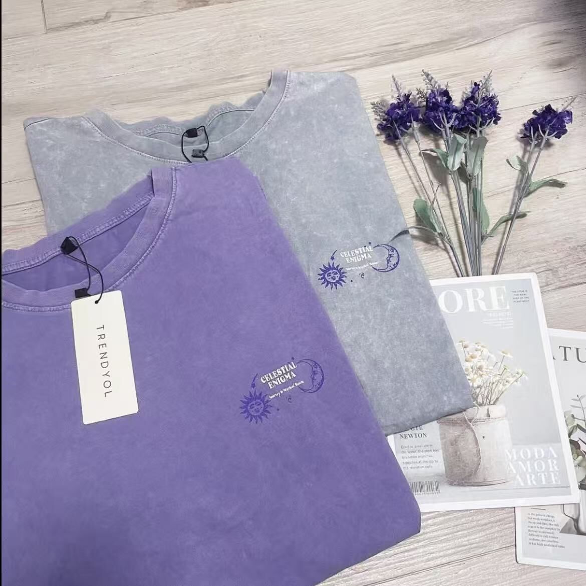 TRENDYOL PRINTED OVERSIZED TEE