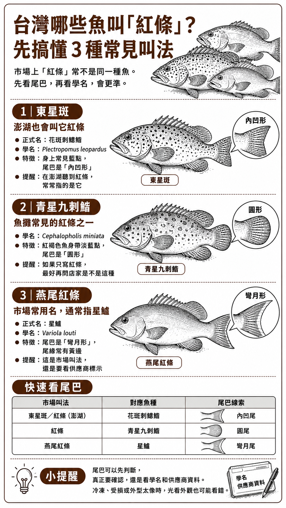 台灣哪些魚叫紅條?先分清三種常見叫法