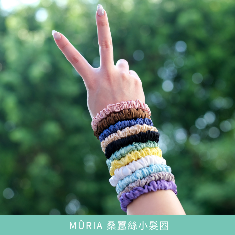 MÛRIA 桑蠶絲小髮圈