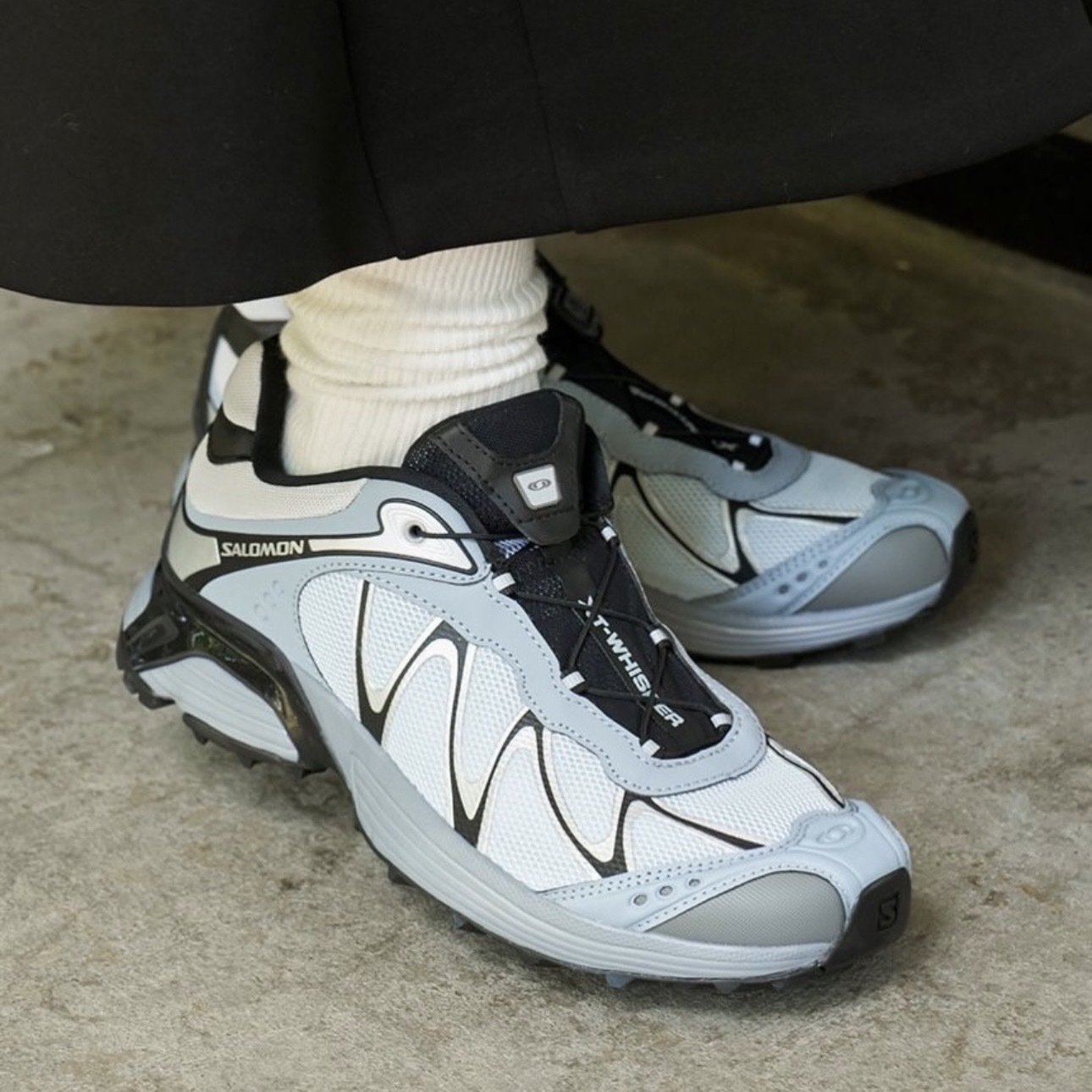 emmi x SALOMON XT-WHISPER 藍灰 黑銀線 運動鞋 獨家款 L49238200