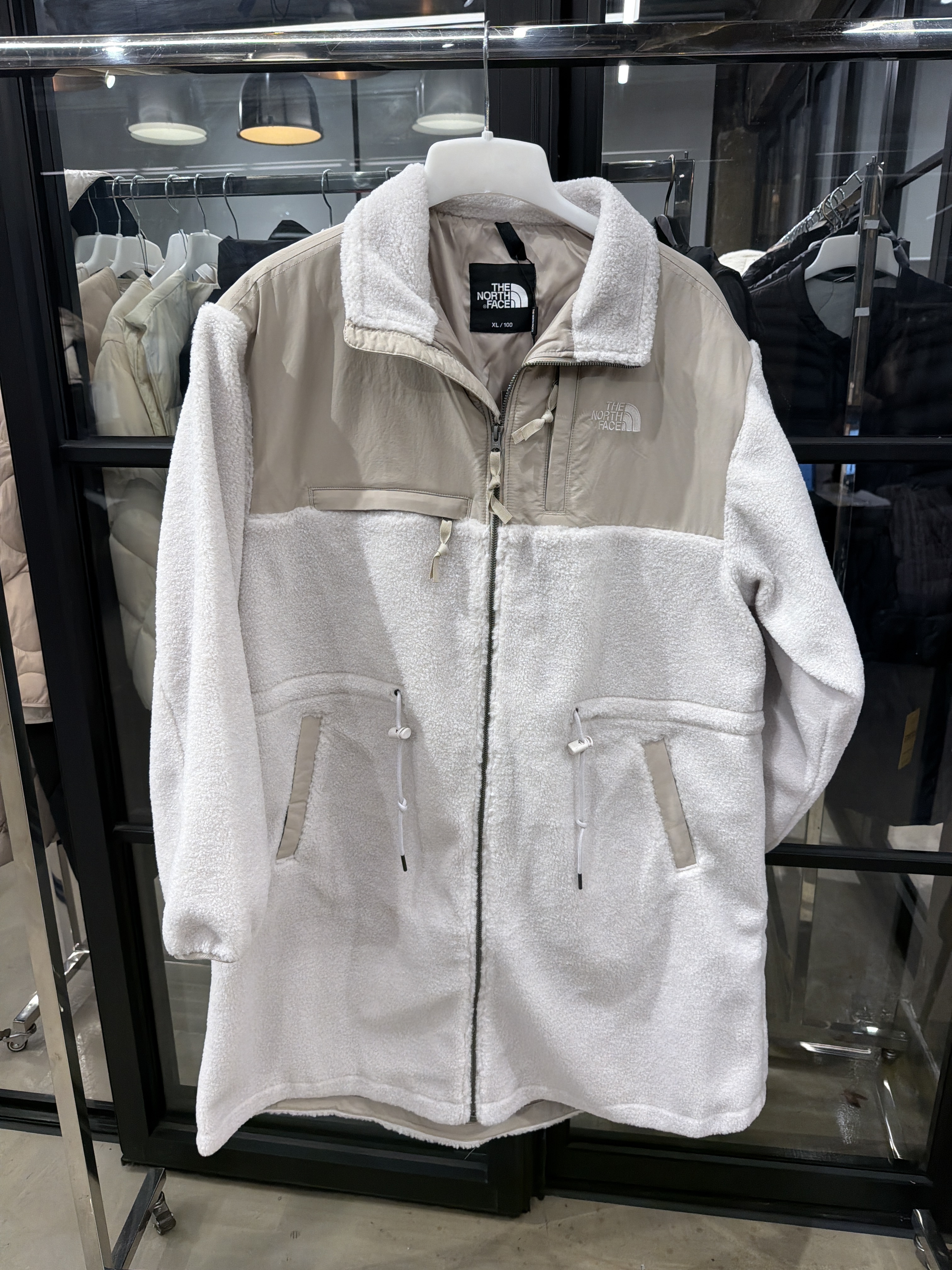 WG84 THE NORTH FACE W'S WOOLLY FLEECE COAT 長外套 -淺杏色 (WHS) (NC4FQ85C)