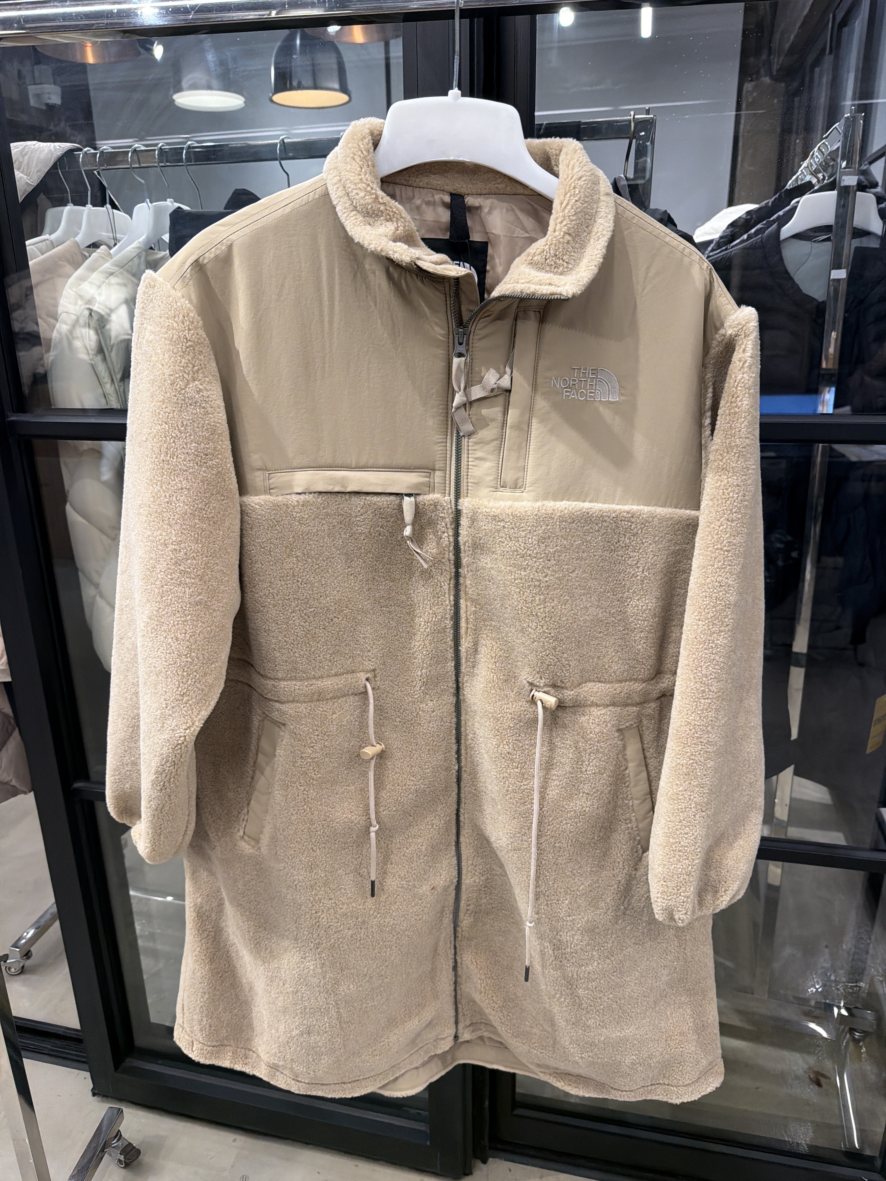 WG85 THE NORTH FACE W'S WOOLLY FLEECE COAT 長外套 -杏色 (BEI) (NC4FQ85B)