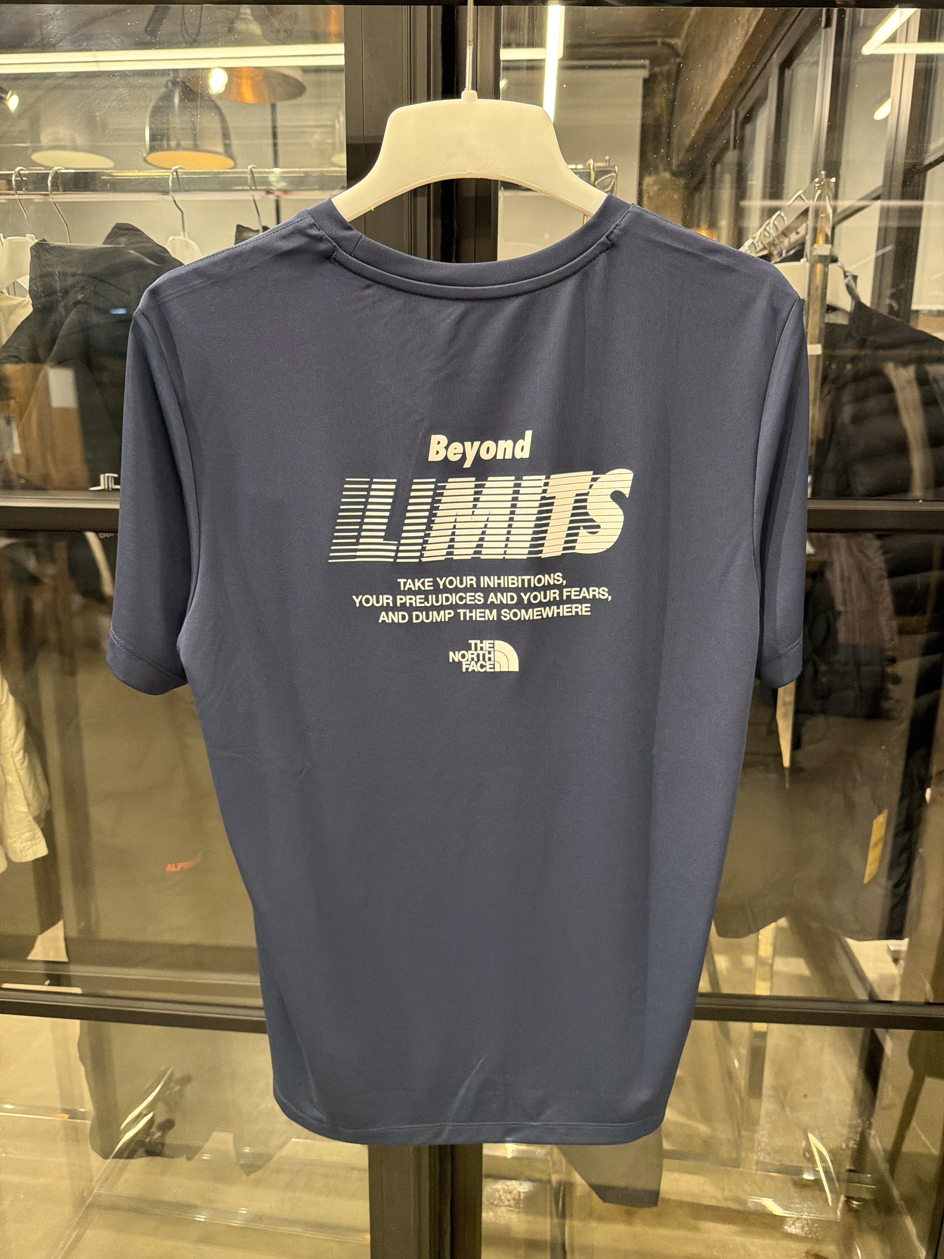 WG91 THE NORTH FACE M'S RECOVERY GRAPHIC S/S/R/TEE 短袖衫 -深藍色 (MDN) (NT7UR21B)- 95(M)