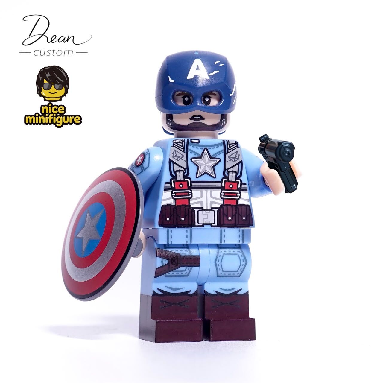 【預訂】【Dean Custom X Nice Minifigure】美隊