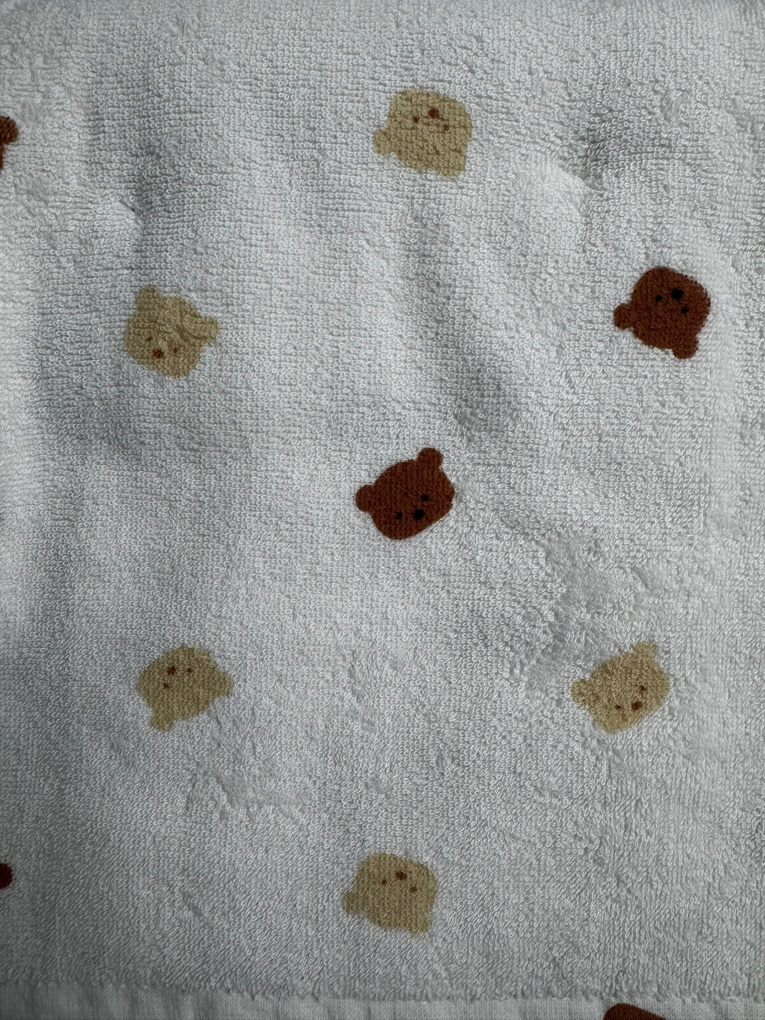 【Nishimatsuya】Kids Mini Bear Face Cotton Bath Towel