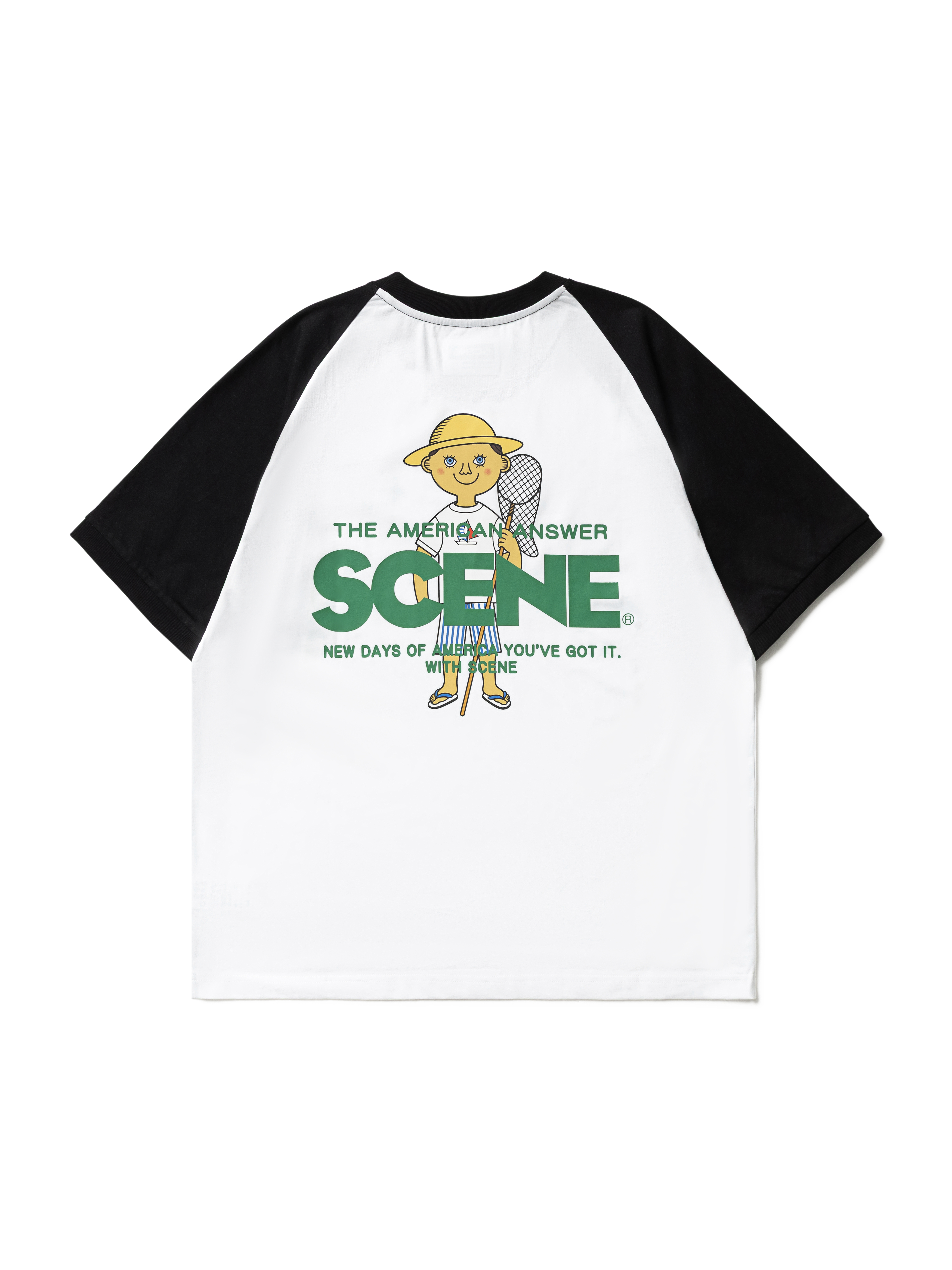 SC x IVY BOY RIDE TEE // WHT_BLK