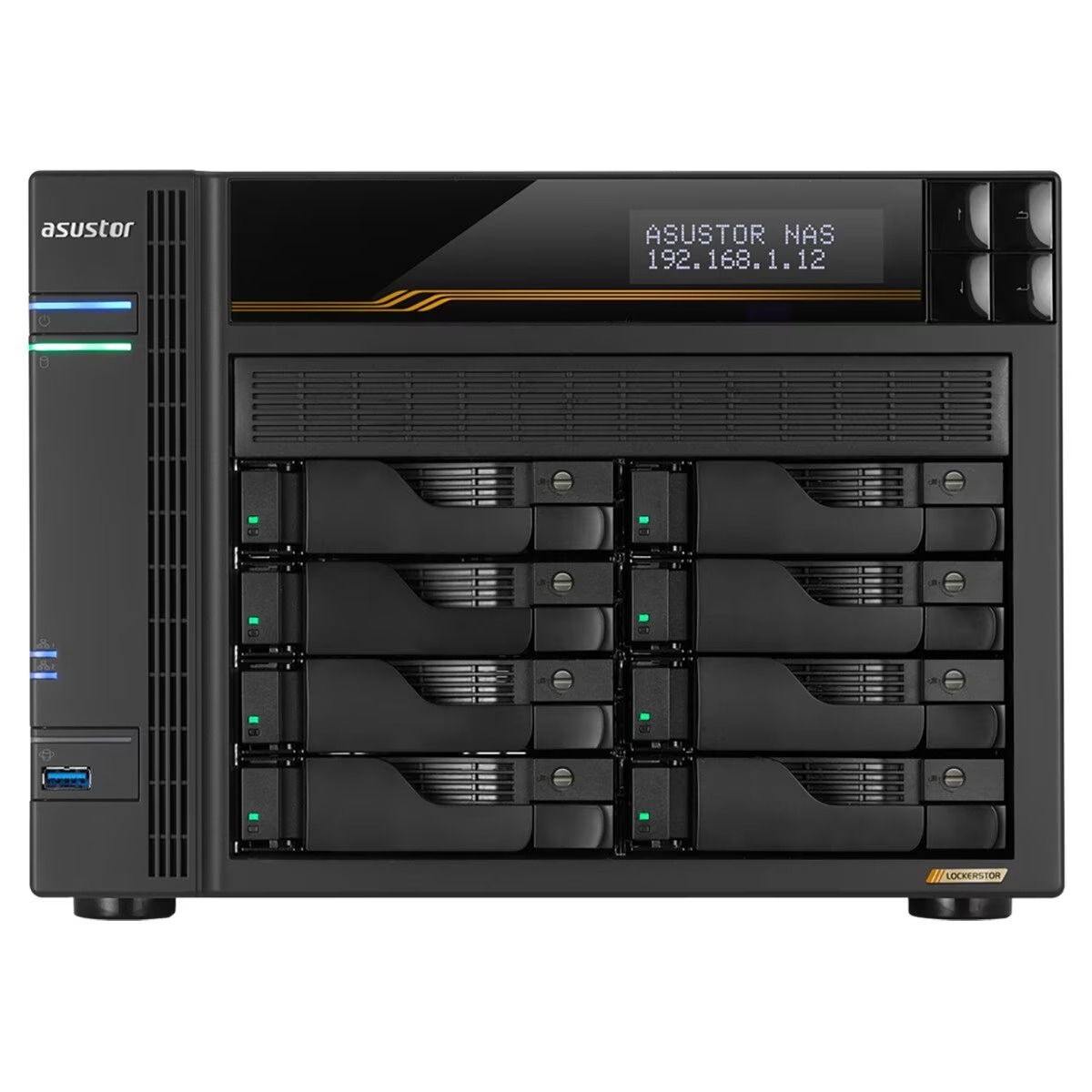 ASUSTOR Lockerstor 8 Gen3 (AS6808T) 8盤位企業級專業網路儲存伺服器