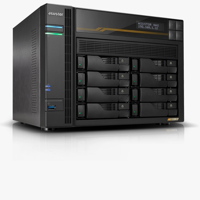 ASUSTOR Lockerstor 8 Gen3 (AS6808T) 8盤位企業級專業網路儲存伺服器