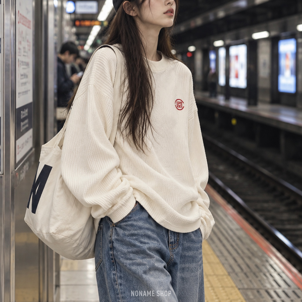 CLOT X CLOTTEE 華夫格 刺繡 LOGO 素面 長袖 兩色 (男款)