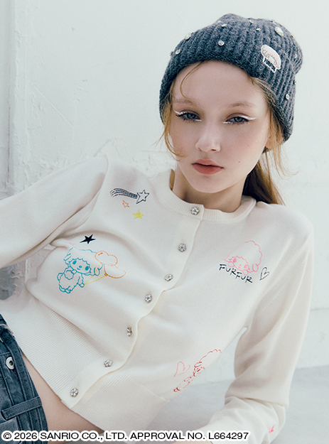 <日本限定💫寶石彼安諾來哩> Sanrio house X FURFUR 聯名 彼安諾小羊寶石系列 毛帽 冷帽