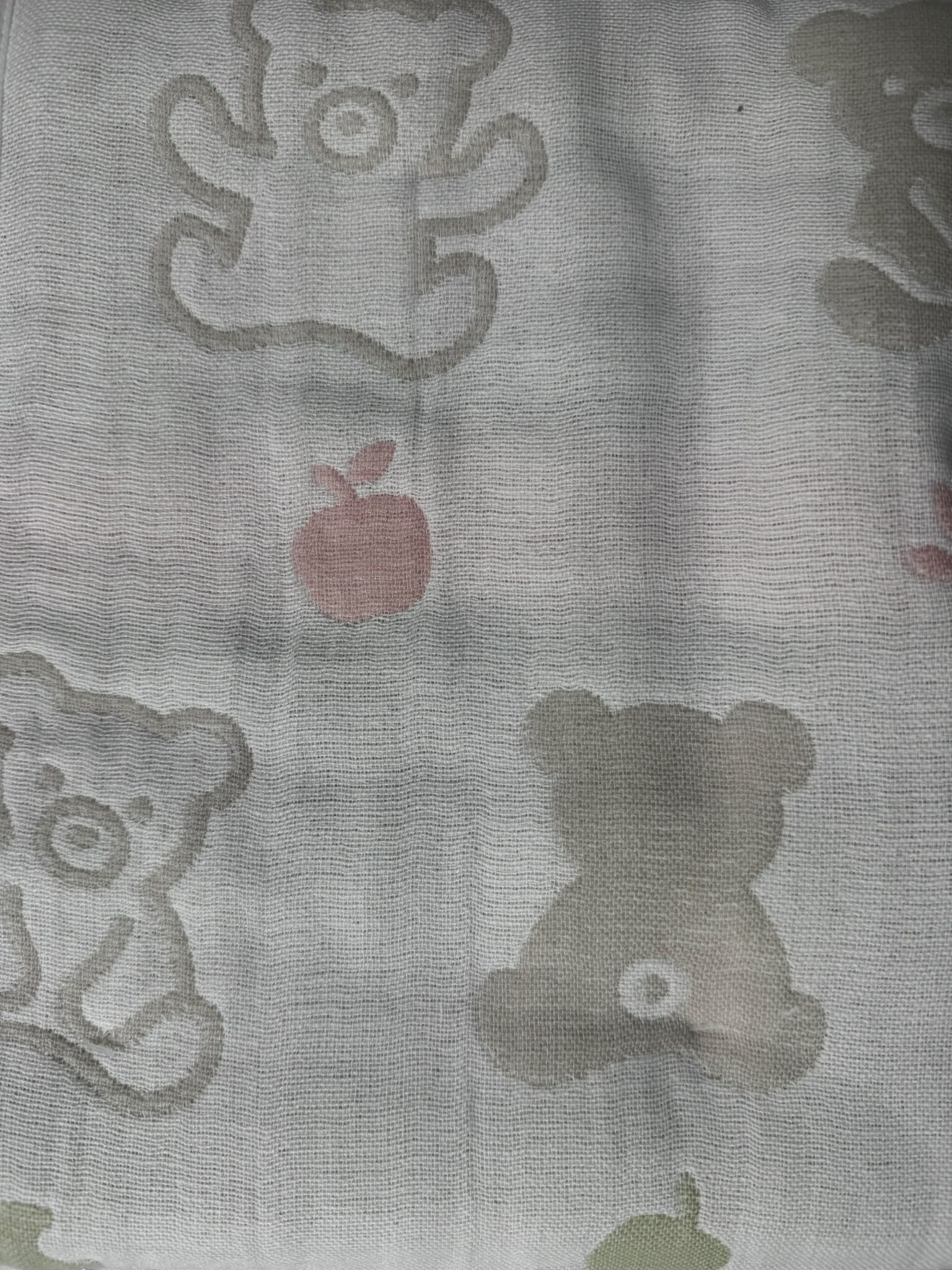 【Nishimatsuya】Cute Bear 6-Layer Cotton Gauze Towel