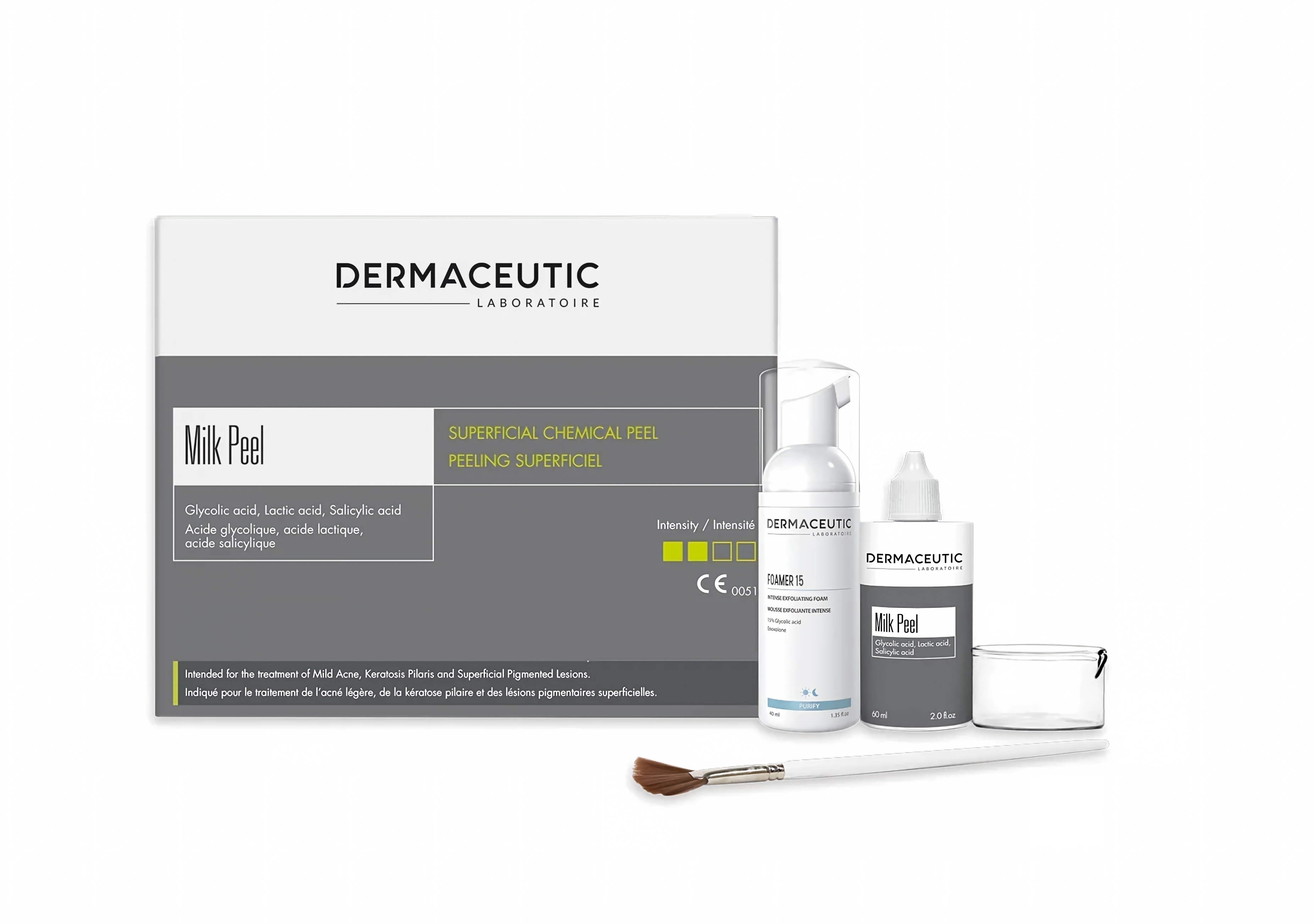 法國 Dermaceutic 迪瑪絲緹【正品】Milk Peel 奶滑果酸煥膚 專業果酸煥膚｜痘痘肌・毛囊角化・表淺色素沉著・暗沉粗糙・細紋改善