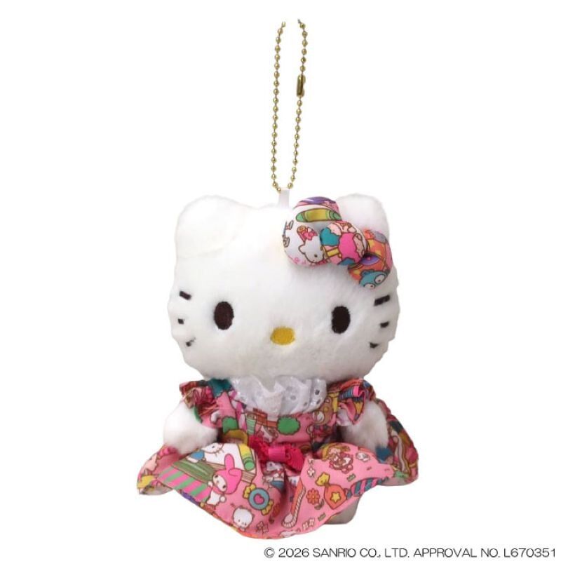 日本 Sanrio Hello Kitty 經典包裝造型系列 公仔匙扣