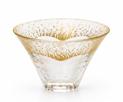 富士山金彩清酒杯