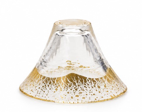 富士山金彩清酒杯